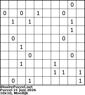 Binaire Puzzel