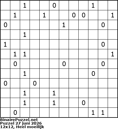 Binaire Puzzel