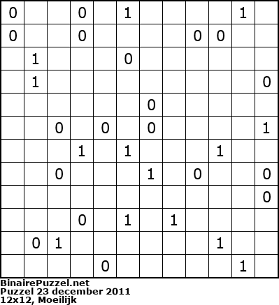 Binaire Puzzel