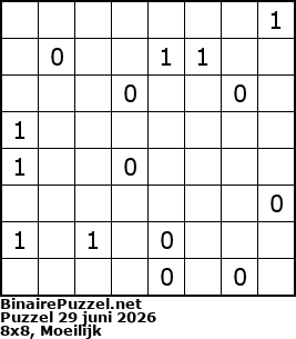 Binaire Puzzel