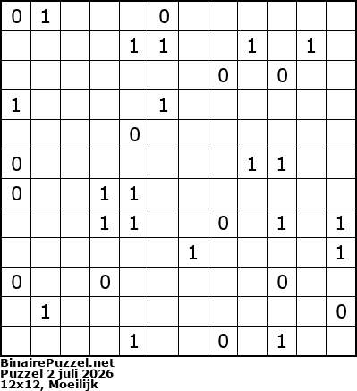 Binaire Puzzel
