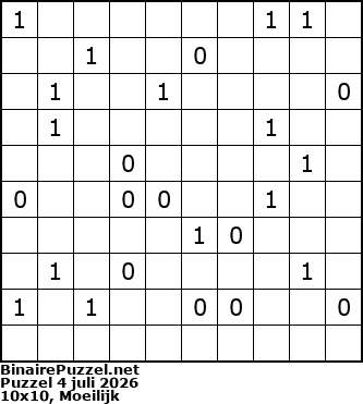 Binaire Puzzel
