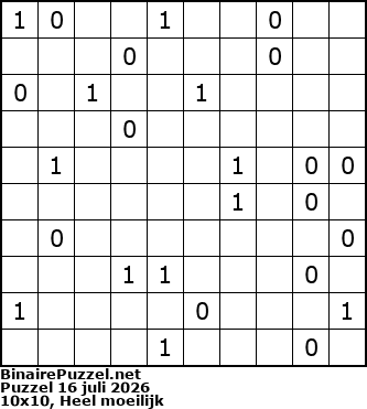 Binaire Puzzel