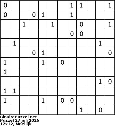 Binaire Puzzel
