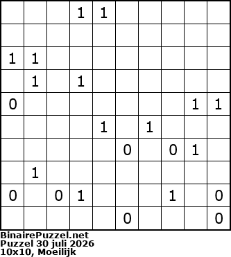 Binaire Puzzel