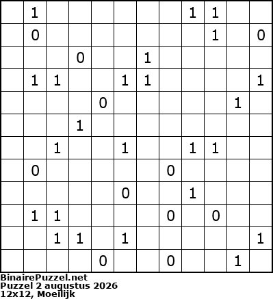 Binaire Puzzel