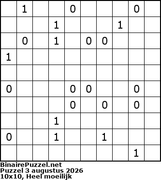 Binaire Puzzel