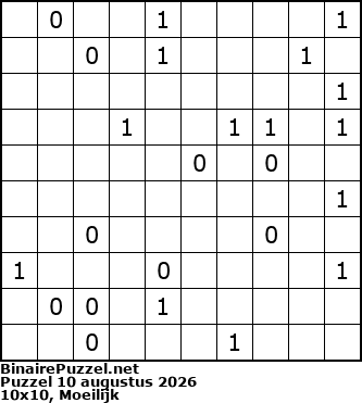 Binaire Puzzel