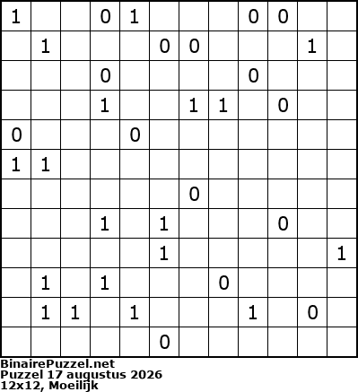 Binaire Puzzel