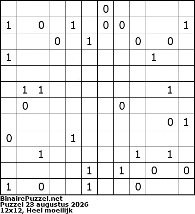 Binaire Puzzel
