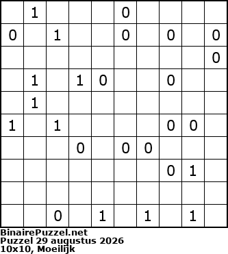 Binaire Puzzel