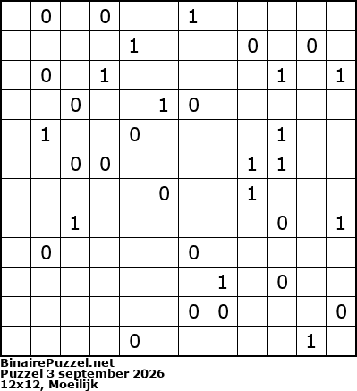 Binaire Puzzel