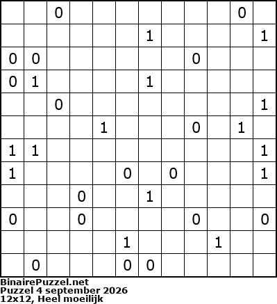 Binaire Puzzel