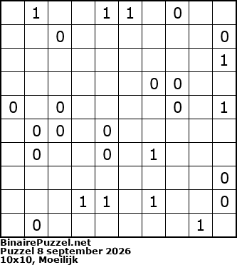 Binaire Puzzel
