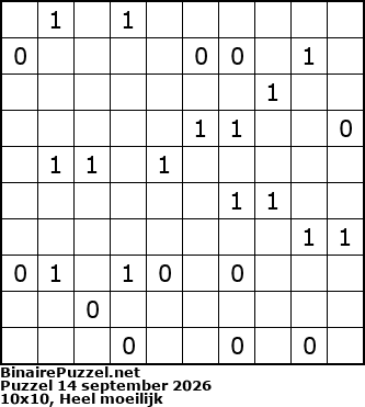 Binaire Puzzel