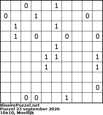 Binaire Puzzel