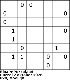 Binaire Puzzel