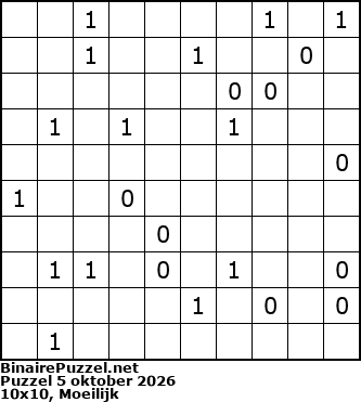 Binaire Puzzel