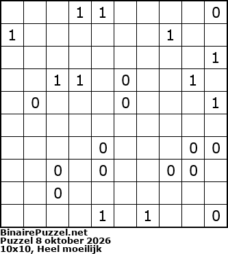 Binaire Puzzel