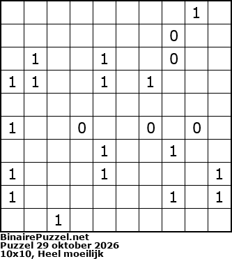 Binaire Puzzel