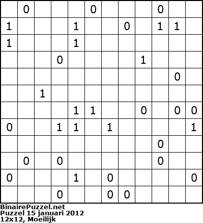 Binaire Puzzel