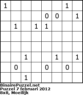 Binaire Puzzel