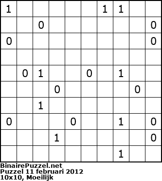Binaire Puzzel