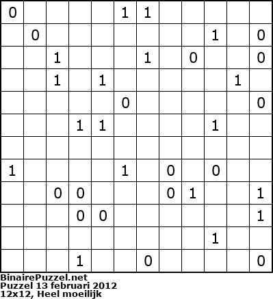 Binaire Puzzel