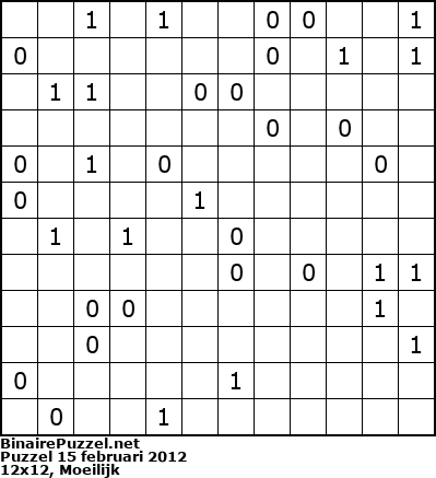 Binaire Puzzel