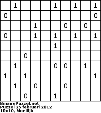 Binaire Puzzel