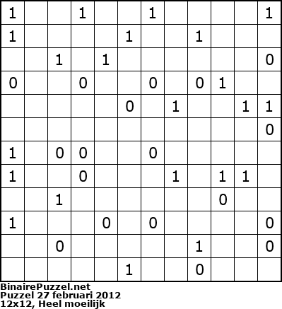 Binaire Puzzel