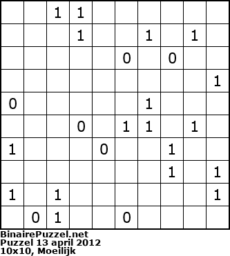 Binaire Puzzel
