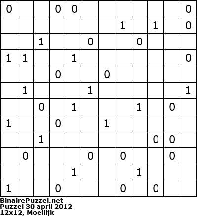 Binaire Puzzel