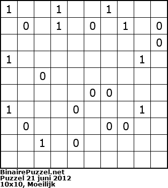 Binaire Puzzel