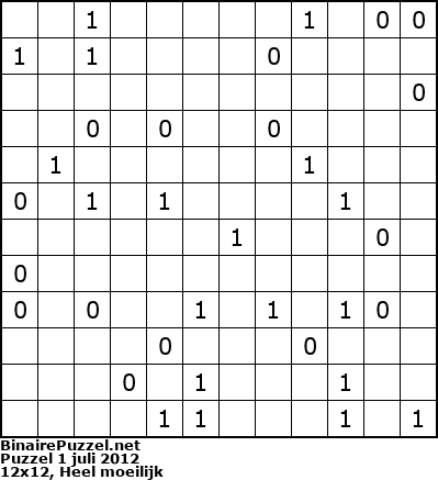 Binaire Puzzel