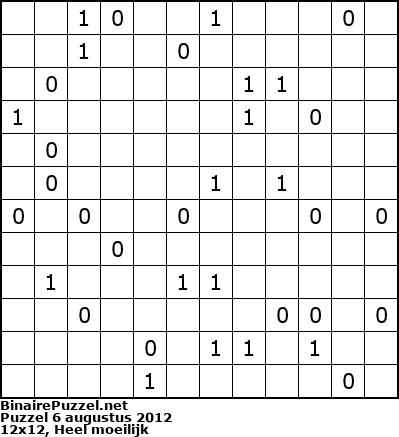 Binaire Puzzel