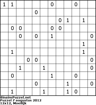 Binaire Puzzel