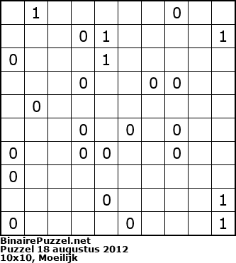 Binaire Puzzel