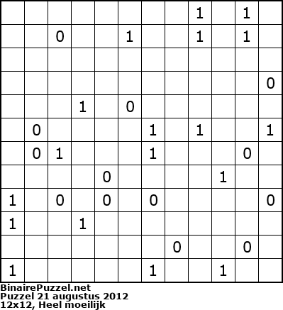 Binaire Puzzel