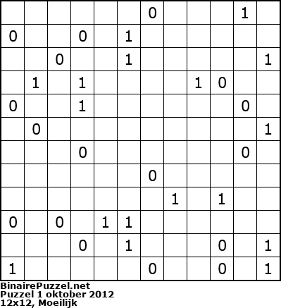 Binaire Puzzel