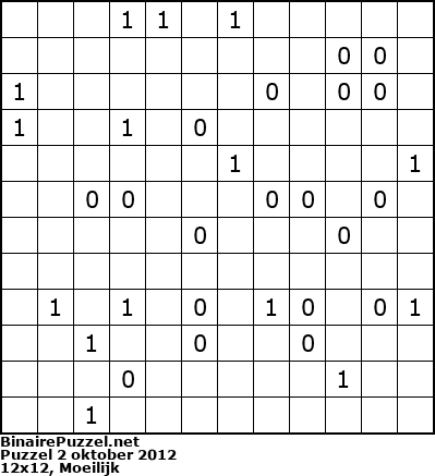 Binaire Puzzel