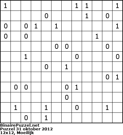 Binaire Puzzel