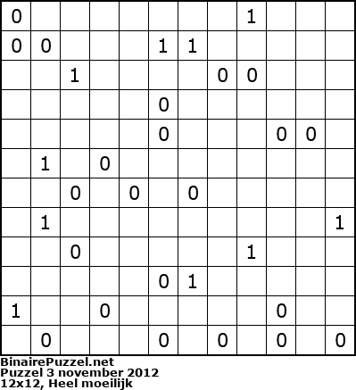 Binaire Puzzel