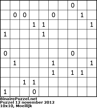 Binaire Puzzel