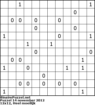 Binaire Puzzel