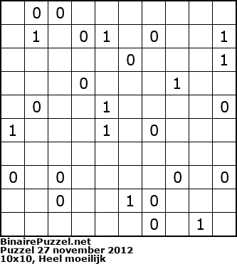Binaire Puzzel