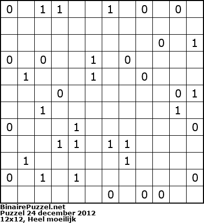 Binaire Puzzel