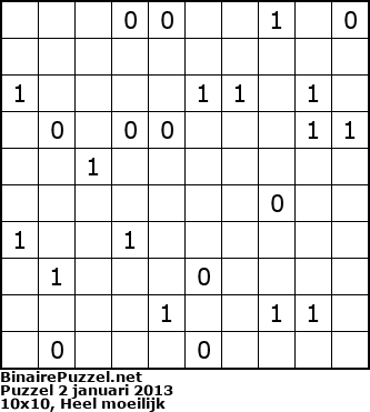 Binaire Puzzel
