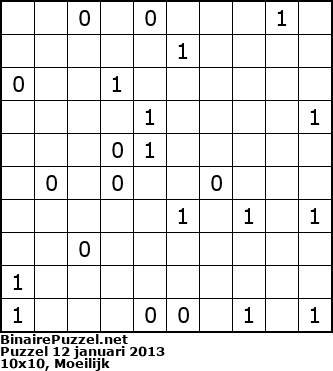 Binaire Puzzel
