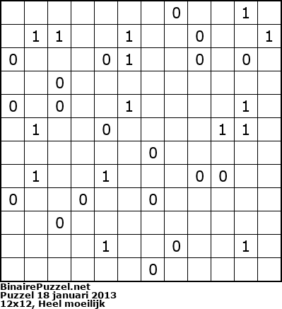 Binaire Puzzel